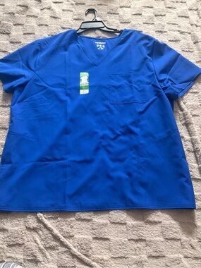 Scrubstar Electric Blue V-Neck Scrub Top